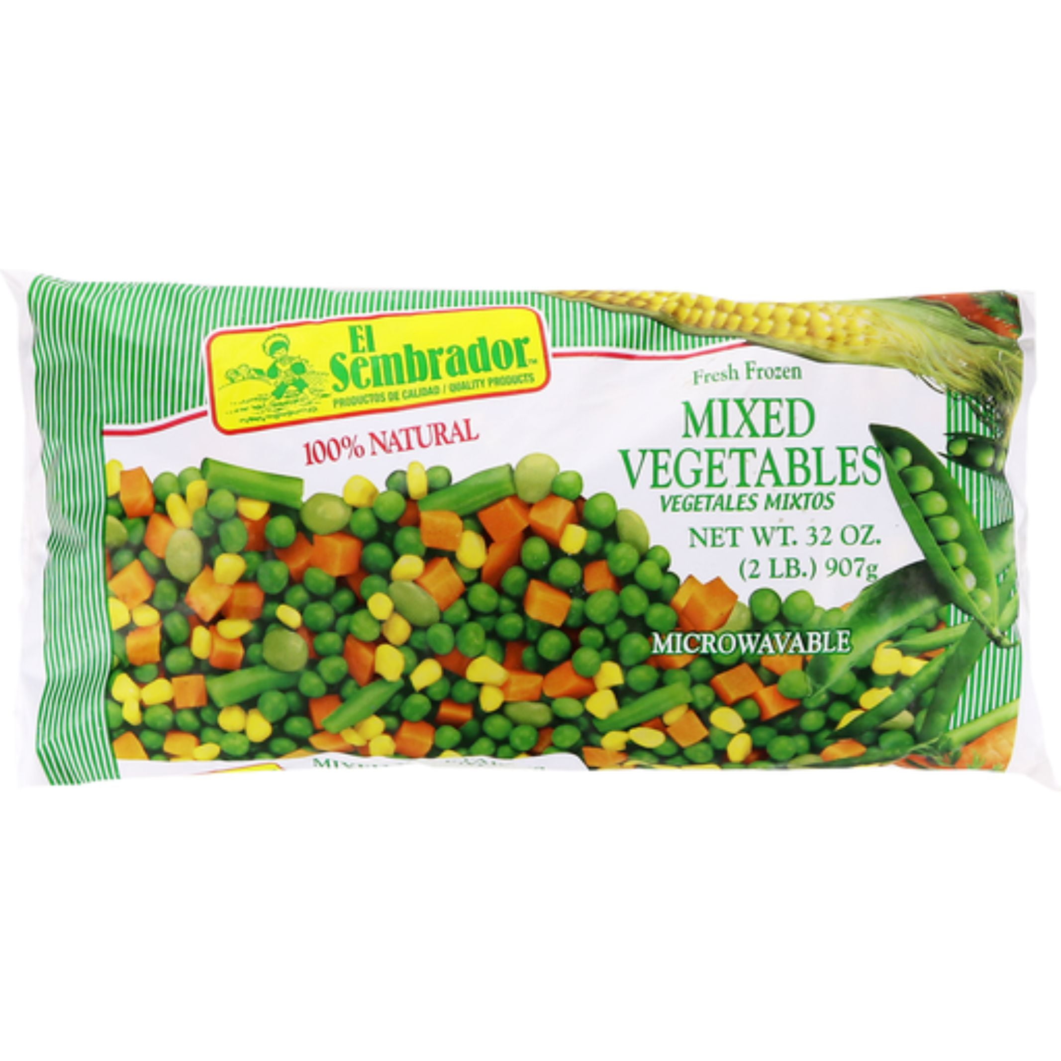 El Sembrador Fresh Frozen Mixed Vegetables, 32 oz, Microwavable, Non-GMO