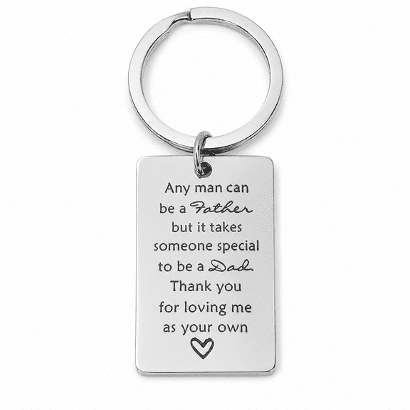 2CFun Fathers Day Stainless Steel Split Ring Keychain