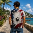 thumbnail image 5 of USA 2026 Patriotic Soccer Shirt Men American Flag Eagle Football Graphic Full Print T Shirt, 5 of 6