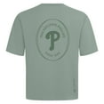 thumbnail image 3 of Men's Levelwear Green Philadelphia Phillies Signet Oversized Luxe Signature Knit T-Shirt, 3 of 3