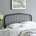 thumbnail image 2 of Pemberly Row Queen Modern Powder Coated Iron Headboard in Black, 2 of 7