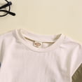 thumbnail image 6 of kpoplk Baby Boy Summer Clothes 12 Months 2 Piece Set Short Sleeve Stripe Tee Pocket Shorts Outfit(BW1,12-18 M), 6 of 8
