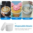 thumbnail image 2 of TABLZONE Disposable Snack Cups White Paper Takeout Food Cups Modern Sets, 2 of 9