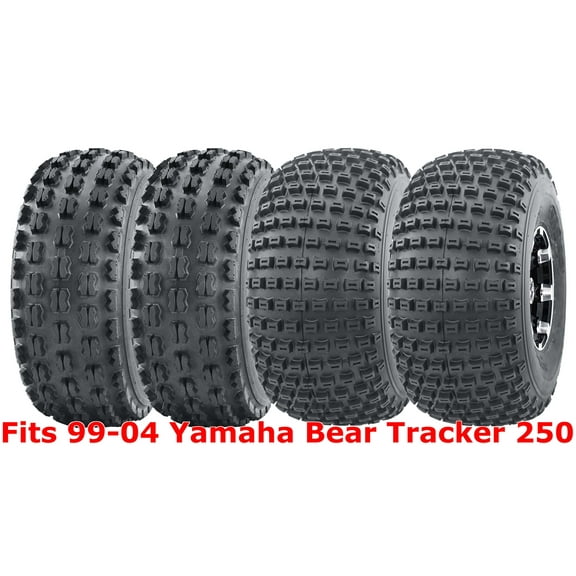 Full Set WANDA Sport ATV tires 22x7-10 & 22x11-10 99-04 Yamaha Bear Tracker 250