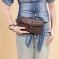 thumbnail image 3 of Montana West Women's Small Crossbody Purse Stylish Western Designer Clutch with Chain Strap Versatile Handbag, Stitch-Coffee, 3 of 7