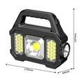 thumbnail image 2 of Aa Solar Batteries for Outdoor Solar Lights Multifunctional Searchlight Outdoor Solar Charging Treasure Flashlight Cob Portable Lamp Solar Aa Batteries for Outdoor Solar Lights, 2 of 6