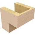 thumbnail image 5 of 5"W x 5"D x 5"H Wide Chapel Hill Rough Cedar Woodgrain TimberThane Corbel, Primed Tan, 5 of 6