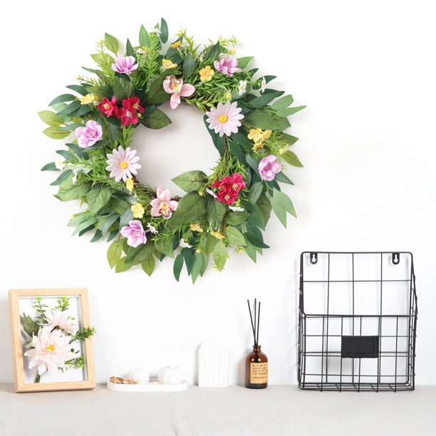 Flores artificiales, flores falsas, primavera 2025, nuevo estilo, cadena de imitación, colgante, decoración de escena de boda, decoración de puerta, colgante de pared, 50 x 50 cm, flores de imitación,