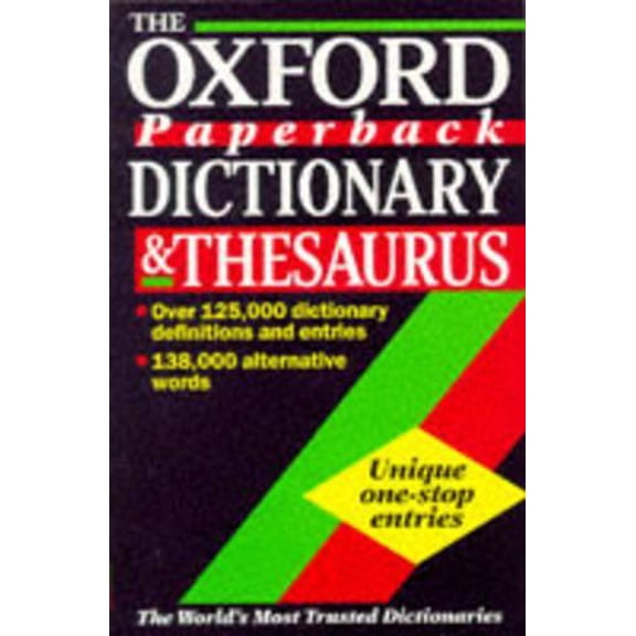 Pre-Owned The Oxford Paperback Dictionary and Thesaurus (Book)