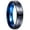 Blue-6mm, variant on 6mm/8mm Tungsten Cabide Ring Unisex Black Celtic Dragon and Blue Carbon Fiber Inlay Wedding Band Size 6-16