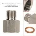 thumbnail image 2 of Pressure Gauge Sender Adaptor, 1/8in NPT Female To M10 X 1.0 Male Oil Pressure Gauge Fitting Long Lasting  For Cars, 2 of 6