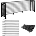 thumbnail image 1 of GFDYREE Lever de Soleil Écran de Clôture d'Intimité 35 Pouces x 15 Pieds en Maille pour Balcon Porche Terrasse Protection Extérieure Filet de Protection pour Clôture Terrasse Piscine Rampes de Cour Balcon-Gris/blanc-200 G/m2-Personnalisé, 1 of 7
