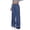Deep Blue, variant on Women High Waisted Jeans Boyfriend Baggy Wide Straight Leg Casual Denim Pants Trousers L
