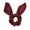 thumbnail image 5 of 12Pcs Chiffon Hair Scarf Scrunchies Hair Bow Ponytail Holder Solid Colors Bunny Ear Satin Elastic Hair Tie for Women Girls (color M), 5 of 7