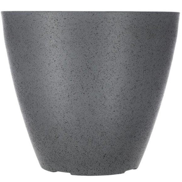 maceta de resina kurv color granite 16