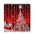 thumbnail image 1 of Rideau de Douche Imprimé 70 Po Imperméable Rideau de Salle de Bain Imprimé Motif Joyeux Noël, 1 of 2