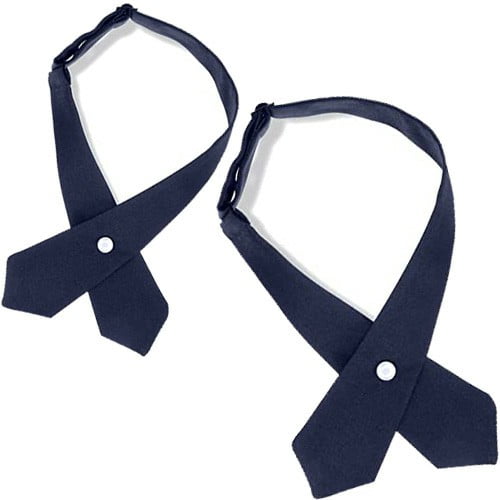 BlinkLLX 2 Pack French Girls Uniform Tie Cross Adjustable Neck Tie for Girls School Women