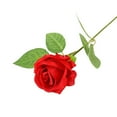 thumbnail image 2 of Artificial Flowers,1Pc Single Artificial Rose 16” Real Flowers High Simulation Wedding Anniversary for Elegant Home Decor Classic Red, 2 of 5