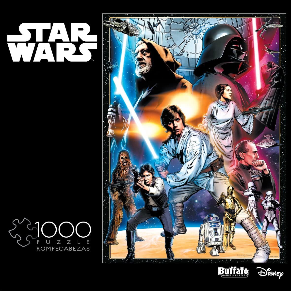 ジグソーパズル STAR WARS JIGSAW PUZZLE 1000 PIECES Buffalo Games Star Wars 1000 Piece Jigsaw Puzzle - Walmart.com