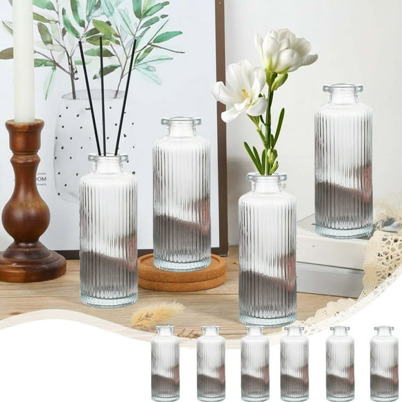 Glass Vase 6pcs Is Suitable For Weddings Events Decoration Offices And Home Decoration