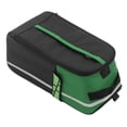 thumbnail image 4 of Bolsa para baúl de bicicleta multifuncional, impermeable, para deportes al aire libre, para bicicleta de carretera y montaña, color negro y verde., 4 of 14