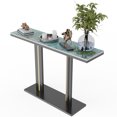 thumbnail image 2 of Wisfor Sintered Stone Console Table Narrow Hall Display Table for Entryway Living Room,Emerald Green, 2 of 11