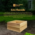 thumbnail image 5 of All Things Cedar RG24-2 2-ft Square 2-Tier Raised Outdoor Garden Box - 22L x 22W x 10.5H, 5 of 5