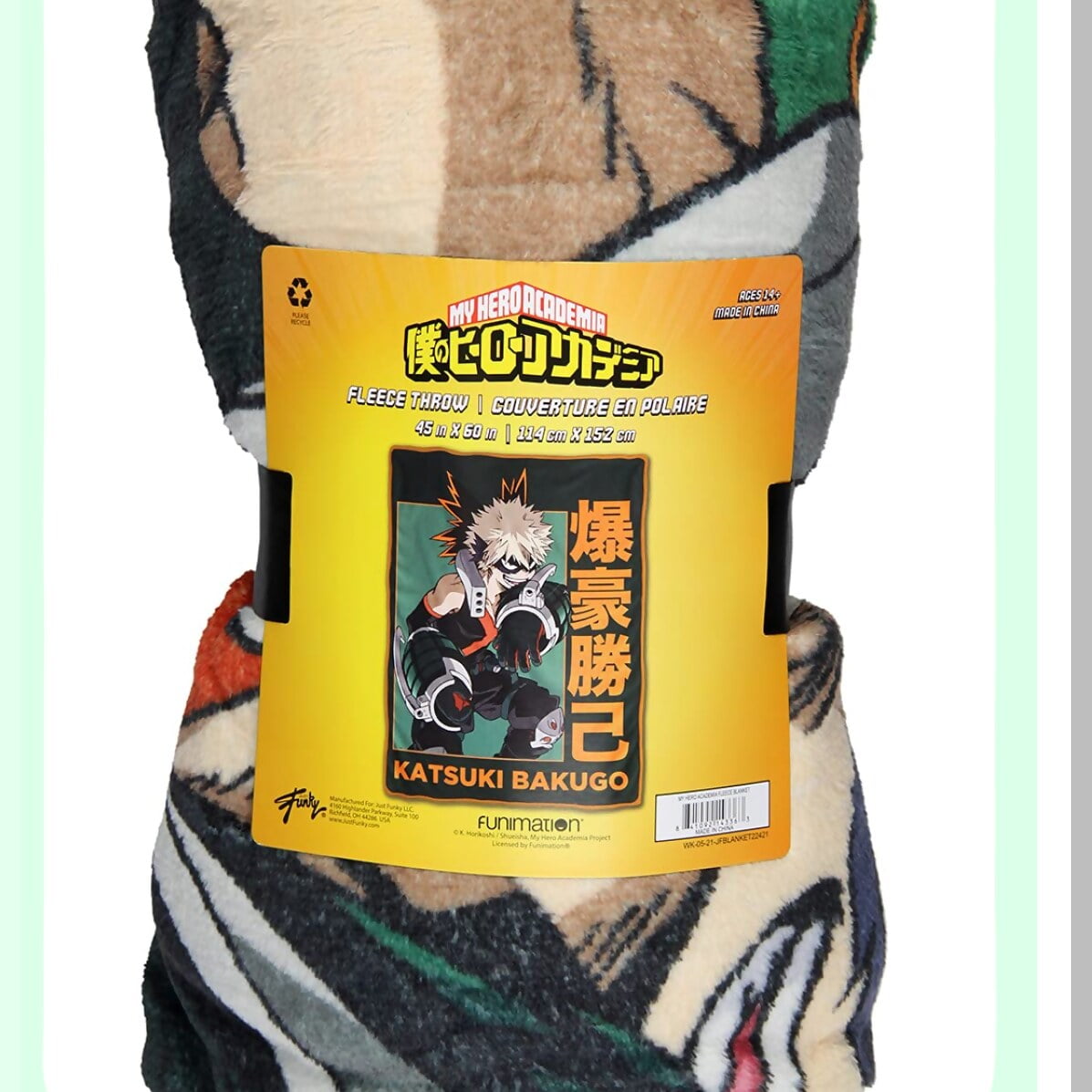 Heroic Comfort My Hero Academia Cozy Fleece Blanket