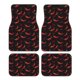 thumbnail image 1 of Fotbe Red Hot Chili Juego de 4 Tapetes para Auto con Estampado – Alfombrillas de Goma Reforzada, Diseño Antideslizante, Protección para Todo el Año – Vehículos, Autos, Camionetas y SUVs, 1 of 7