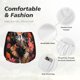 thumbnail image 4 of Balery Colorful Flower German Shepherd Pantalones cortos deportivos para mujer con forro y dos bolsillos, elásticos, para entrenamiento, gimnasio, yoga-XX-Large, 4 of 7