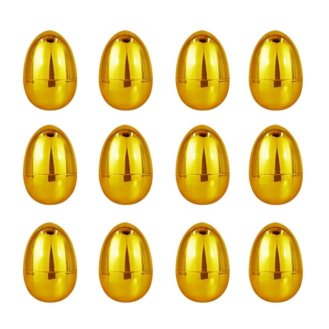 Relevantes de la Cesta de Pascua Huevo de Oro Huevo de Pascua de Plástico Llenado Sorpresa Juego de Huevos de Pascua Huevo de Juguete para Niños Cesta de Llenado de Juguete Snacks Relevantes de la Ces