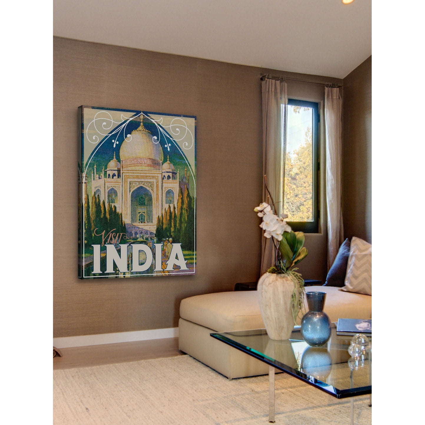 Marmont Hill "Visit India" Painting Print on Canvas