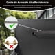 thumbnail image 3 of Tendedero Plegable, Tendedero Retractil Pared, Cable de Acero, Reforzado con Metal, para Colgar Ropa y Mantas Pesadas, Adecuado para Patio, Balcón, Terraza, Exterior(Negro, 4 lineas), 3 of 7