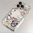thumbnail image 2 of Sanrio Kuromi Hello Kitty Phone Case For iPhone 17 16 15 14 13 12 Transparent Cover, 2 of 7