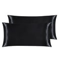 thumbnail image 4 of Luxury Satin Silk Deep Pocket Fitted Bed Sheet Mattress Cover Pillowcase Bedding, 4 of 22