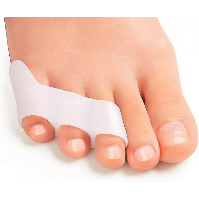 4 pares de separadores de dedos para dedos pequeños, alisadores de dedos de silicona