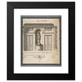 thumbnail image 2 of Jean Jacques Lequeu 12x14 Black Modern Framed Museum Art Print Titled - Section and Plan of the Small Dining Room of the Hotel De Montholon (1785-86), 2 of 5