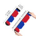 thumbnail image 3 of Women's Men's Philippines Flag Lightweight Ventilation Quarter Ankle Socks, 3 of 7