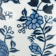 Creative Co-Op Decorative Bird Ceramic Ginger Jar with Lid, Blue and White