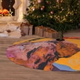 thumbnail image 2 of Cauagu 30" Christmas Tree Skirt Cliff Western Cowboy Pattern Christmas Tree Decorations Tree Mat for Xmas Decorations Occasion Holiday Home Decor -30", 2 of 7