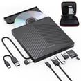thumbnail image 1 of Unidad externa de CD DVD ORIGBELIE Ultra Slim USB 3.0 para ordenador portátil, 1 of 9