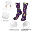 thumbnail image 3 of Cauagu Mardi Gras and Donuts Pattern Fun Novelty Crew Socks,Casual Athletic Socks Neutral Socks Cozy Crew Socks Christmas Gift, 3 of 7
