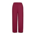 thumbnail image 3 of LilyLLL Plus Size S-4XL Womens Cotton Linen Harem Pants Casual Loose Lounge Trousers, 3 of 3