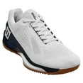 thumbnail image 2 of Wilson Men`s Rush Pro 4.0 Tennis Shoes White and Navy (  12   ), 2 of 5