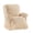 Cream, variant on Collections Etc Textured Leaf Design Ruffled Skirt Slipcover