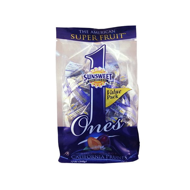 Sunsweet Ones Individually Wrapped Dried Prunes Value Pack 12 ounce