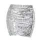 thumbnail image 2 of Falda corta de mujer con lentejuelas brillantes, estilo urbano, tipo lápiz, elástica, ideal para el verano. Argén, 2 of 7