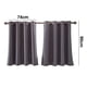 thumbnail image 2 of Cortinas opacas para ventana de cocina, cortinas opacas con aislamiento térmico y ojales en la parte superior para cafetería y tienda, 2 of 8