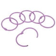 thumbnail image 1 of Unique Bargains 1.8' OD 1.5' ID Loose Leaf Rings Binder Ring Book Rings Steel for Scrapbook, Purple 20 Pack, 1 of 6