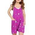 thumbnail image 1 of Huvoen Shorts pour Garçons et Filles, Mode, Décontracté, Sans Manches, Imprimé, Violet, 13 Ans, 1 of 3